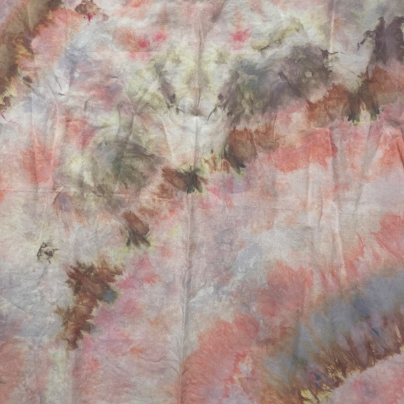 Handmade Ice -Dyed Hankerchief /Scarf - Picture 2 of 3